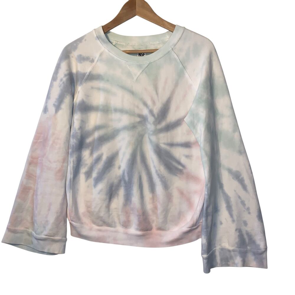 NSF Tie Dye Sweatshirt Crew Neck Sweater  sz P